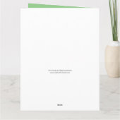 Sheepデザインハッピーバースデーからバスドライバーへ カード (裏面)