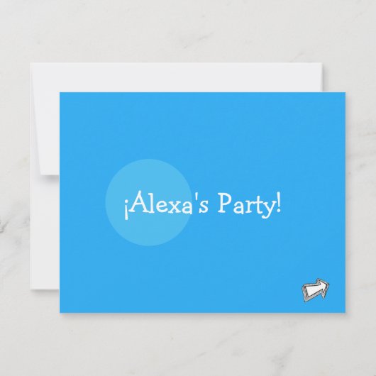 sheep birthday 招待状 (裏面)