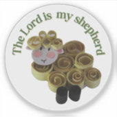 Sheep christian message シール (正面)
