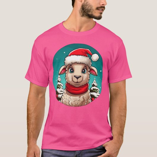 Sheep Christmas boy Tシャツ (正面)