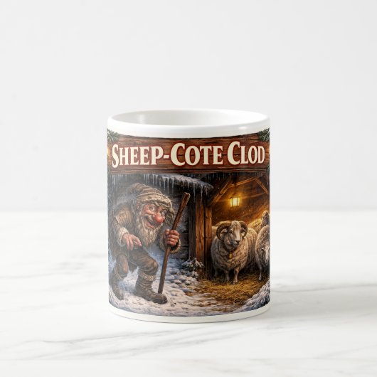 Sheep Cote Clod Icelandic Yule Lad Postcard コーヒーマグカップ (中央)