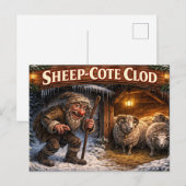 Sheep Cote Clod Icelandic Yule Lad Postcard ポストカード (正面/裏面)