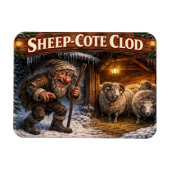 Sheep Cote Clod Icelandic Yule Lad Postcard マグネット (横)