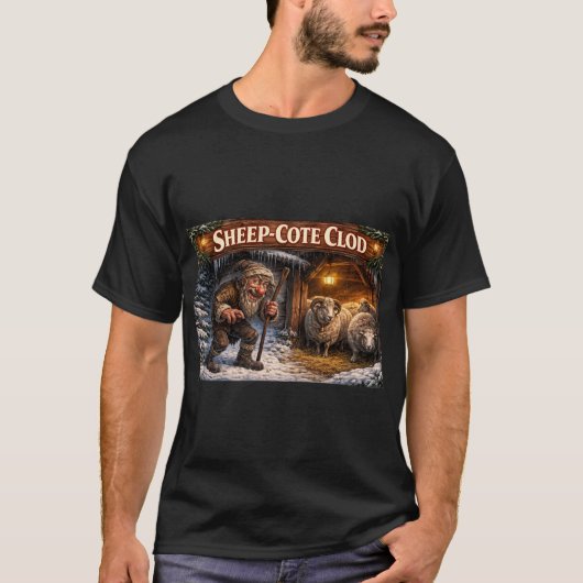 Sheep Cote Clod Icelandic Yule Lad Postcard Tシャツ (正面)