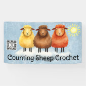 Sheep crochet knitting craft show booth display 横断幕 (横)