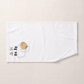Sheep Design Monogrammed バスタオルセット (ハンドタオル)