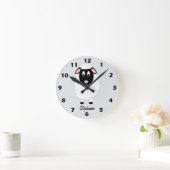 Sheep Design Personalised ラウンド壁時計 (ホーム)