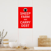 Sheep farm and carry debt ポスター (キッチン)