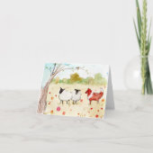 Sheep in the Meadow サンキューカード (正面)