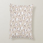 Sheep & Lamb Cute Gender Neutral Baby Nursery アクセントクッション (裏面(縦))