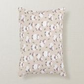 Sheep & Lamb Cute Gender Neutral Baby Nursery アクセントクッション (正面(垂直))