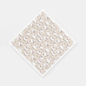 Sheep & Lamb Cute Hand Drawn Farm Animals スタンダードランチョンナプキン (角)