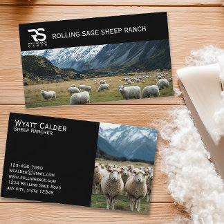 Sheep Ranching – Livestock, Wool Production 名刺