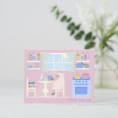 Sheep Reading in the Kitchen Postcards シーズンポストカード (スタンド正面)