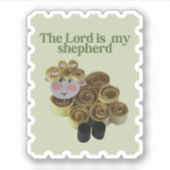 Sheep stamp sticker christian シール (正面)