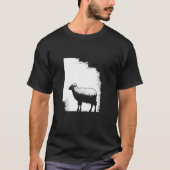 Sheep Stencil Art Tシャツ (正面)