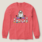 Sheep Tired Sleepy Yoga Teacher Group Class Team トライブレンドTシャツ (デザイン正面)