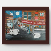 Sheep Town Painting by Alfred Fox フォトプラーク (正面)