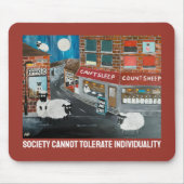 Sheep Town Painting by Alfred Fox マウスパッド (正面)