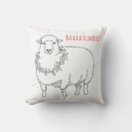 Sheep With Holly クッション