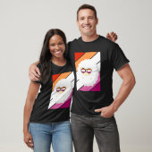 Sheep With Pride Lesbian Flag LGBTQ Proud Ally Pri Tシャツ (ユニセックス)