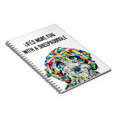 Sheepadodle Dog Notebook 6.5インチx 8.75インチ ノートブック (右側)