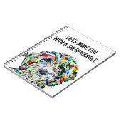 Sheepadodle Dog Notebook 6.5インチx 8.75インチ ノートブック (左側)