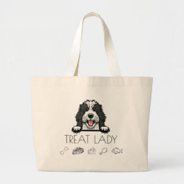 Sheepadoodle Treat Lady Tote Bag ラージトートバッグ