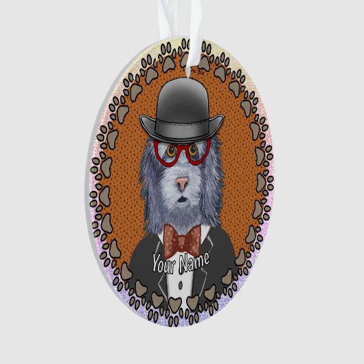 SheepDogグラス オーナメント (正面)