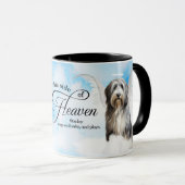 Sheepdog Angel in Heaven Personalized Memorial マグカップ (正面右)