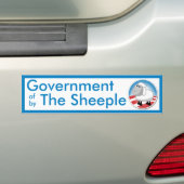 Sheepleの政府 バンパーステッカー (車上)