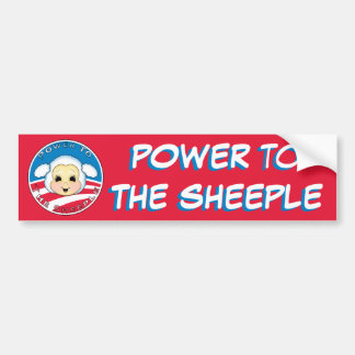 Sheeple (オバマ)への力 バンパーステッカー