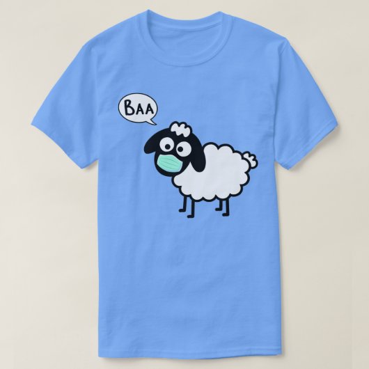 Sheeple follow me just not too close cute funny sh tシャツ (デザイン正面)