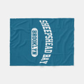 Sheepshead Bay Brooklyn  フリースブランケット (正面(横))