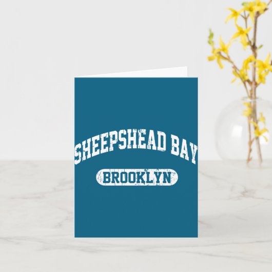 Sheepshead Bay Brooklyn _1  カード (黄色い花)