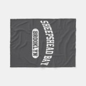 Sheepshead Bay Brooklyn _1  フリースブランケット (正面(横))