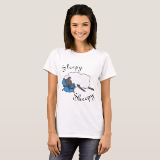 Sheepyの眠い女性のワイシャツ Tシャツ