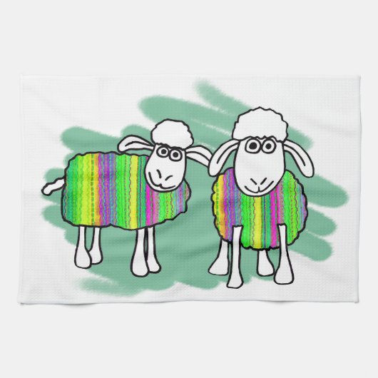 Sheepy Teatowel キッチンタオル (横)