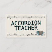 Sheet Music – アコーディオン先生 名刺 (正面)