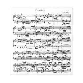 Sheet Music by Bach ノートパッド