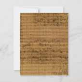 Sheet Music by Johann Sebastian Bach招待状 招待状 (正面)