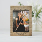 Sheet Music Graduation Announcement with Photos 3  招待状 (スタンド正面)