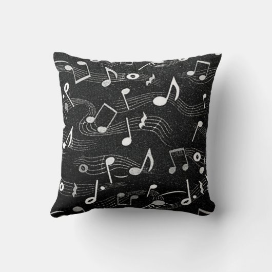 Sheet Music Notesデザイン クッション (裏面)