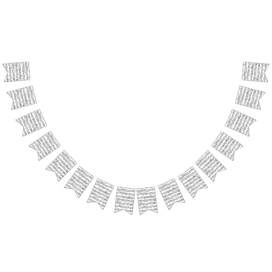 Sheet Music Notes         バンティングフラッグ (全)