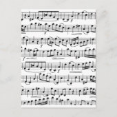 Sheet Music Notes            ポストカード (正面)