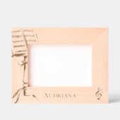 Sheet Music Notes Personalized レーザー彫刻フレーム (正面)