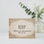 Sheet Music RSVPディナー選択ポストカード インビテーションポストカード (スタンド正面)