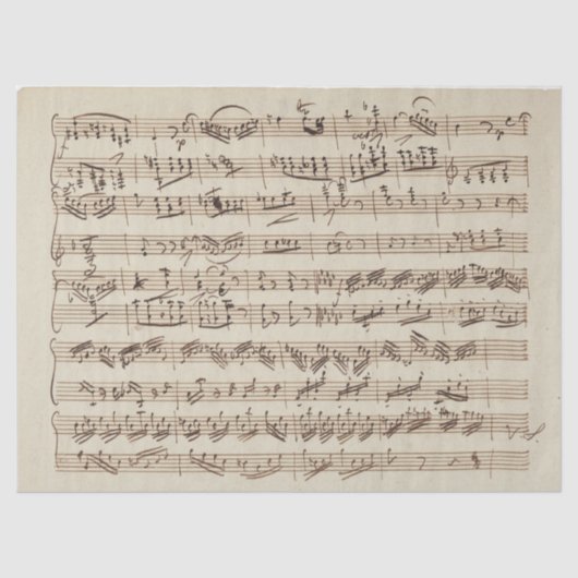 Sheet Music Sonataヴィンテージデカップノートのエージング 薄葉紙 (正面)