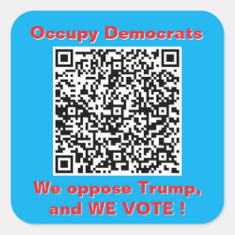 Sheet of six 3 inch square stickers スクエアシール