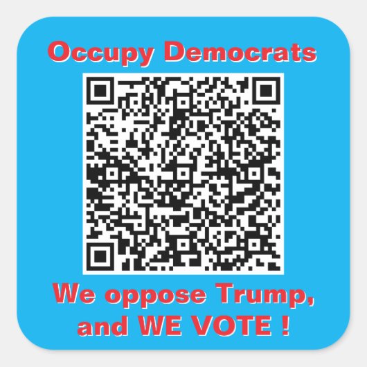 Sheet of six 3 inch square stickers スクエアシール (正面)